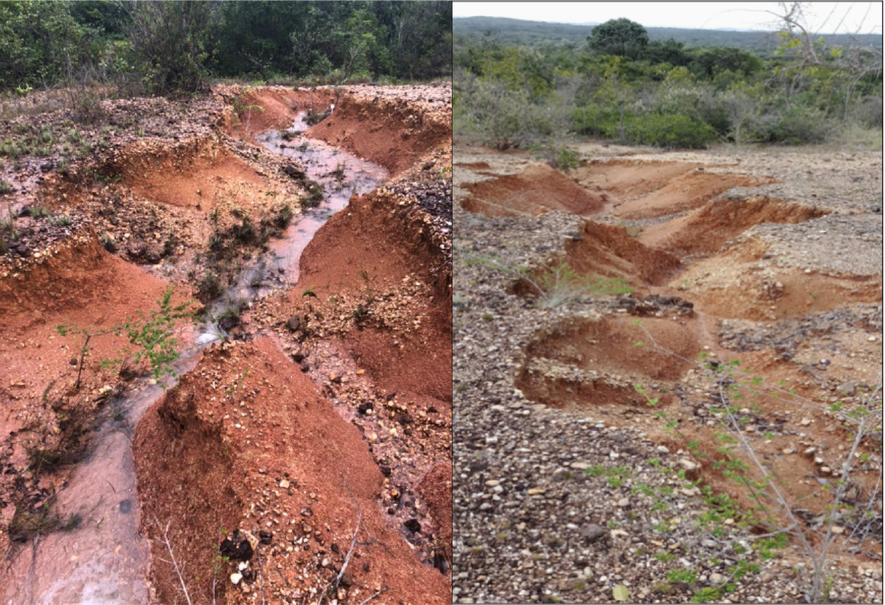 Mapa de erosão e capacidade de uso