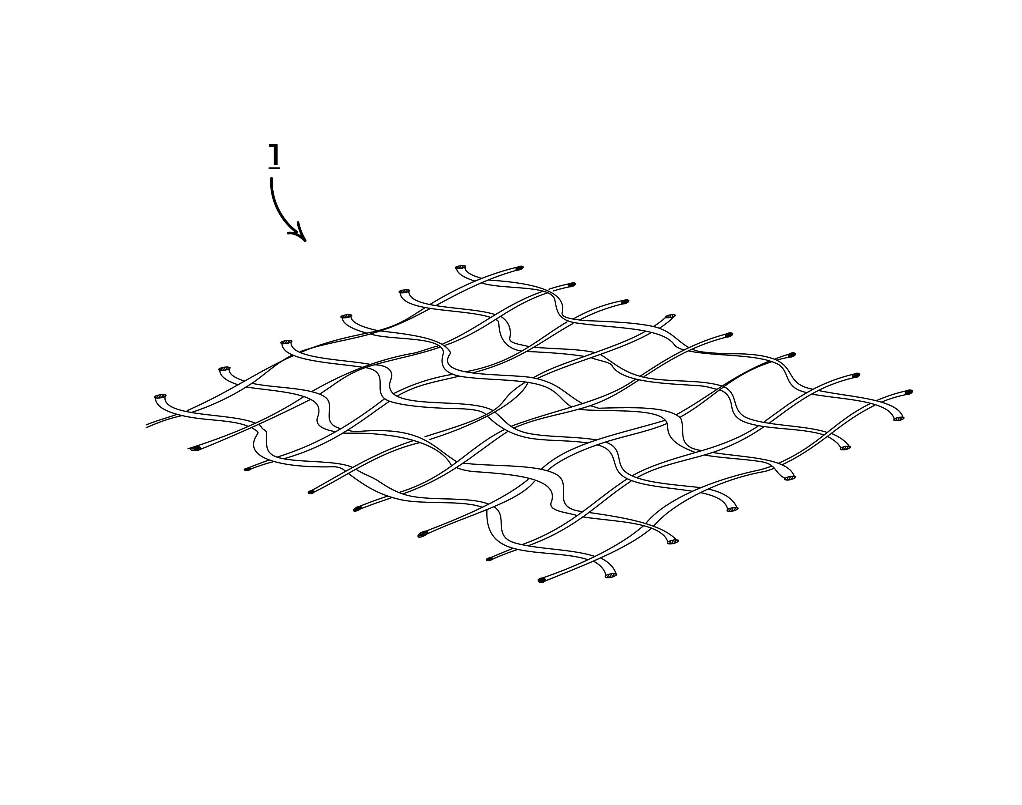Esquema de tecedura do geogrid de taboa