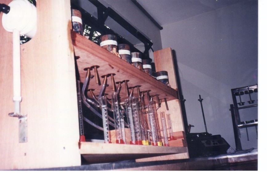 Desenho técnico do permeâmetro contínuo