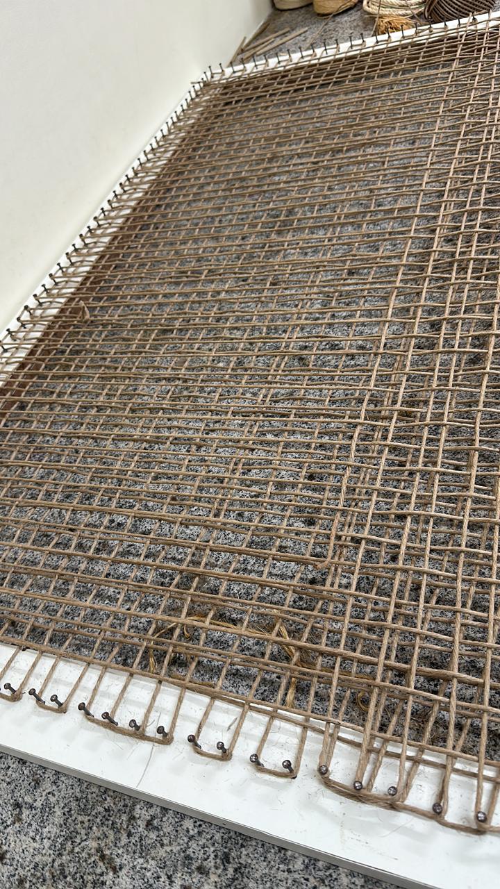 Ensaio de tração em geotêxtil de taboa